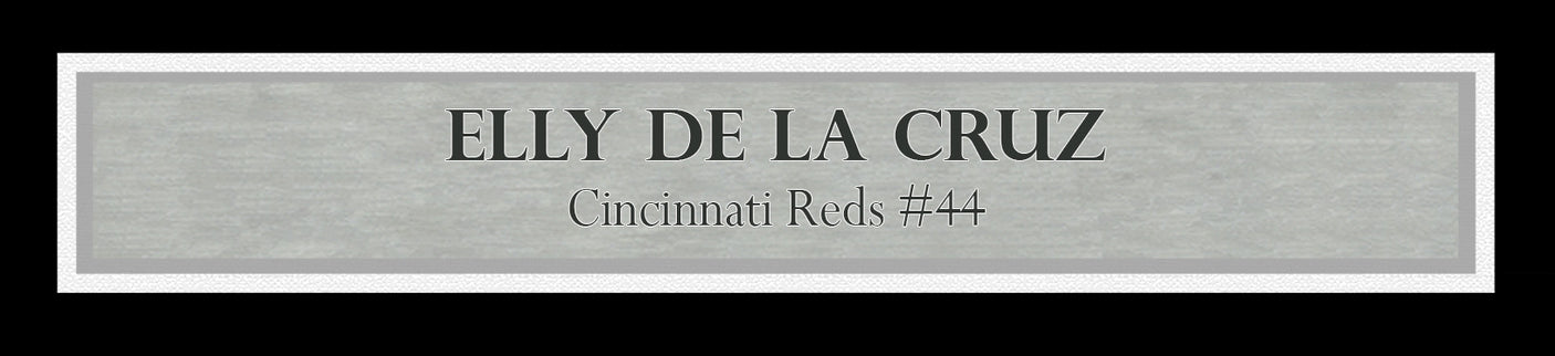 Elly De La Cruz Autographed Framed 16x20 Photo Cincinnati Reds Home Run Trot Beckett BAS Witness Stock #253253