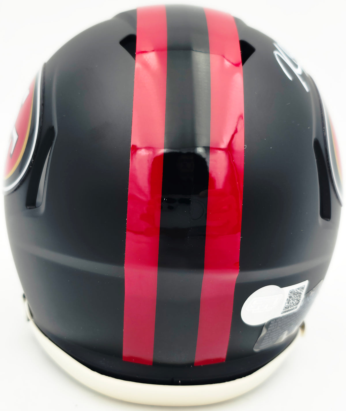 Kaelon Black Autographed San Francisco 49ers Black Rivalries Speed Mini Helmet Grad Witness Stock #268201