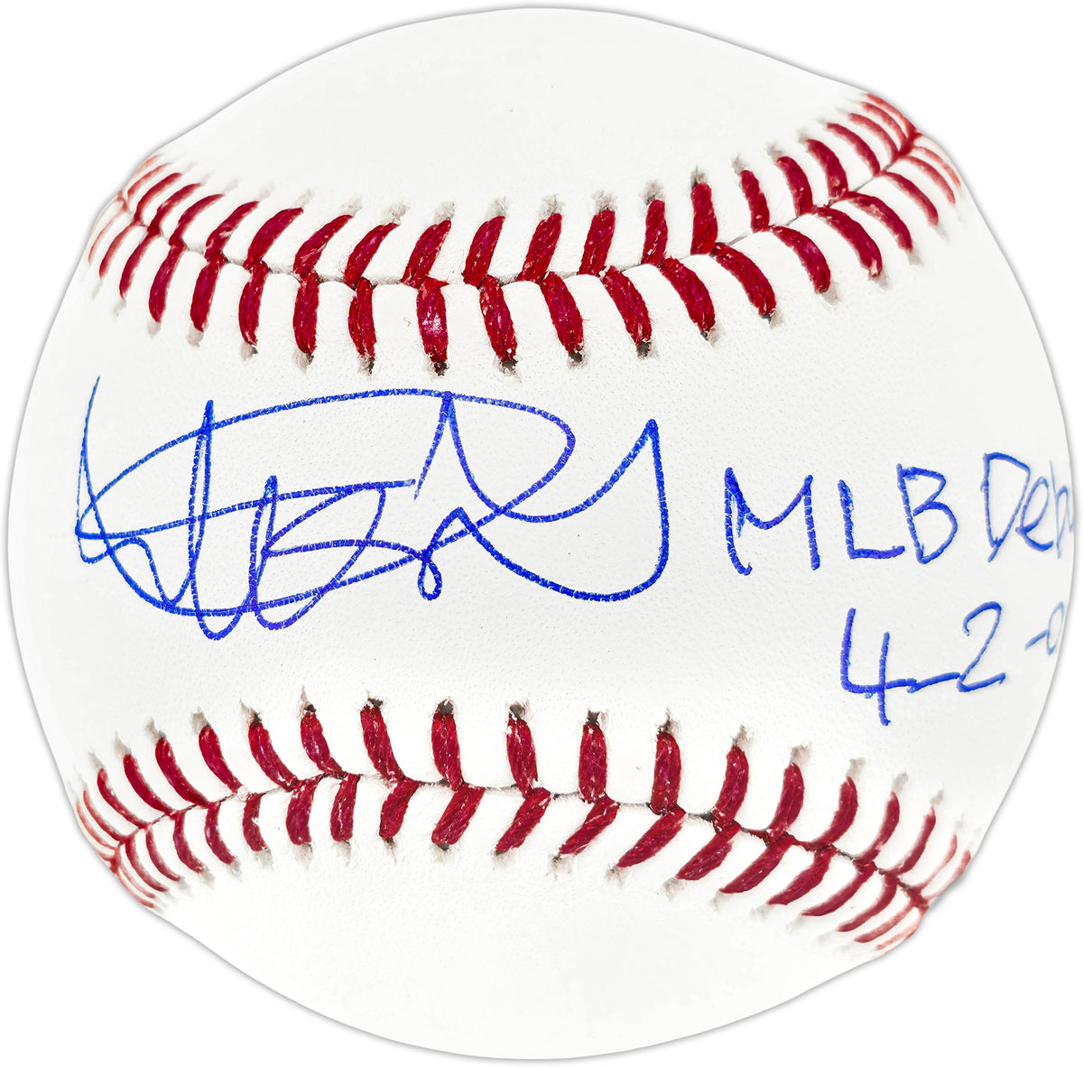 Ichiro Suzuki Autographed Official MLB Baseball Seattle Mariners "MLB Debut 4-2-01" IS Holo & Beckett BAS Witness Stock #268222