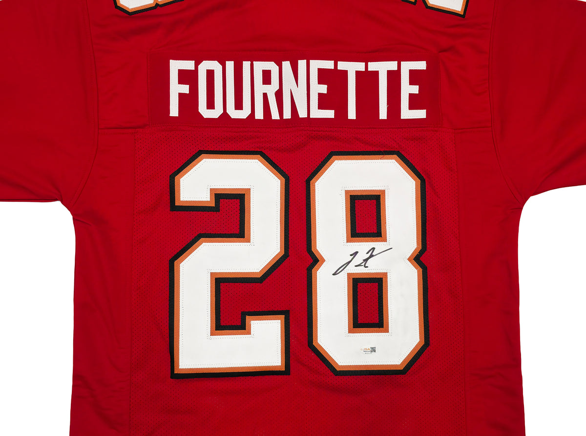 Tampa Bay Buccaneers Leonard Fournette Autographed Red Jersey JSA Witness Stock #268182