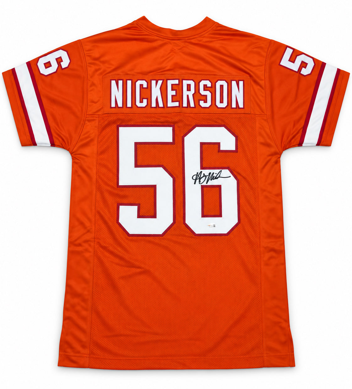 Tampa Bay Buccaneers Hardy Nickerson Autographed Orange Jersey JSA Witness Stock #268183
