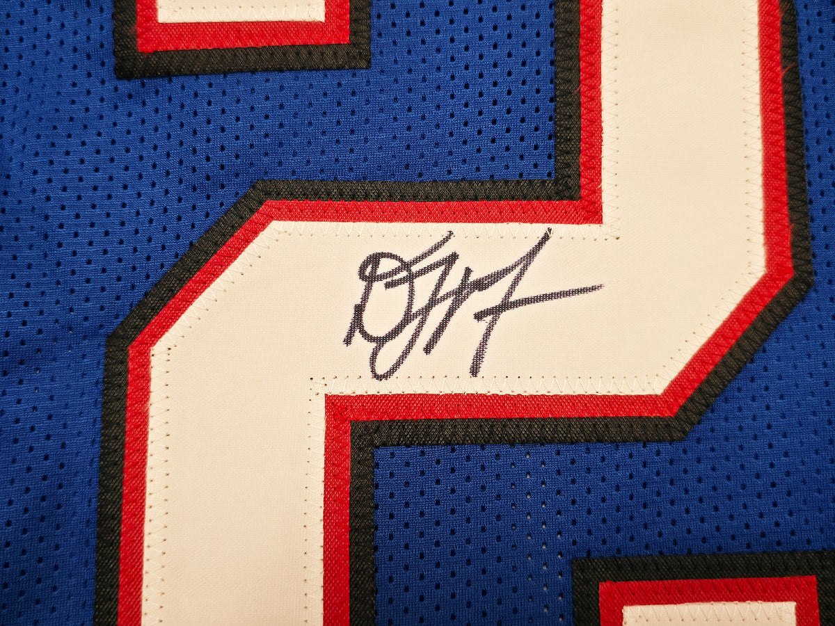 Buffalo Bills DJ Moore Autographed Blue Jersey Beckett BAS Witness Stock #268188