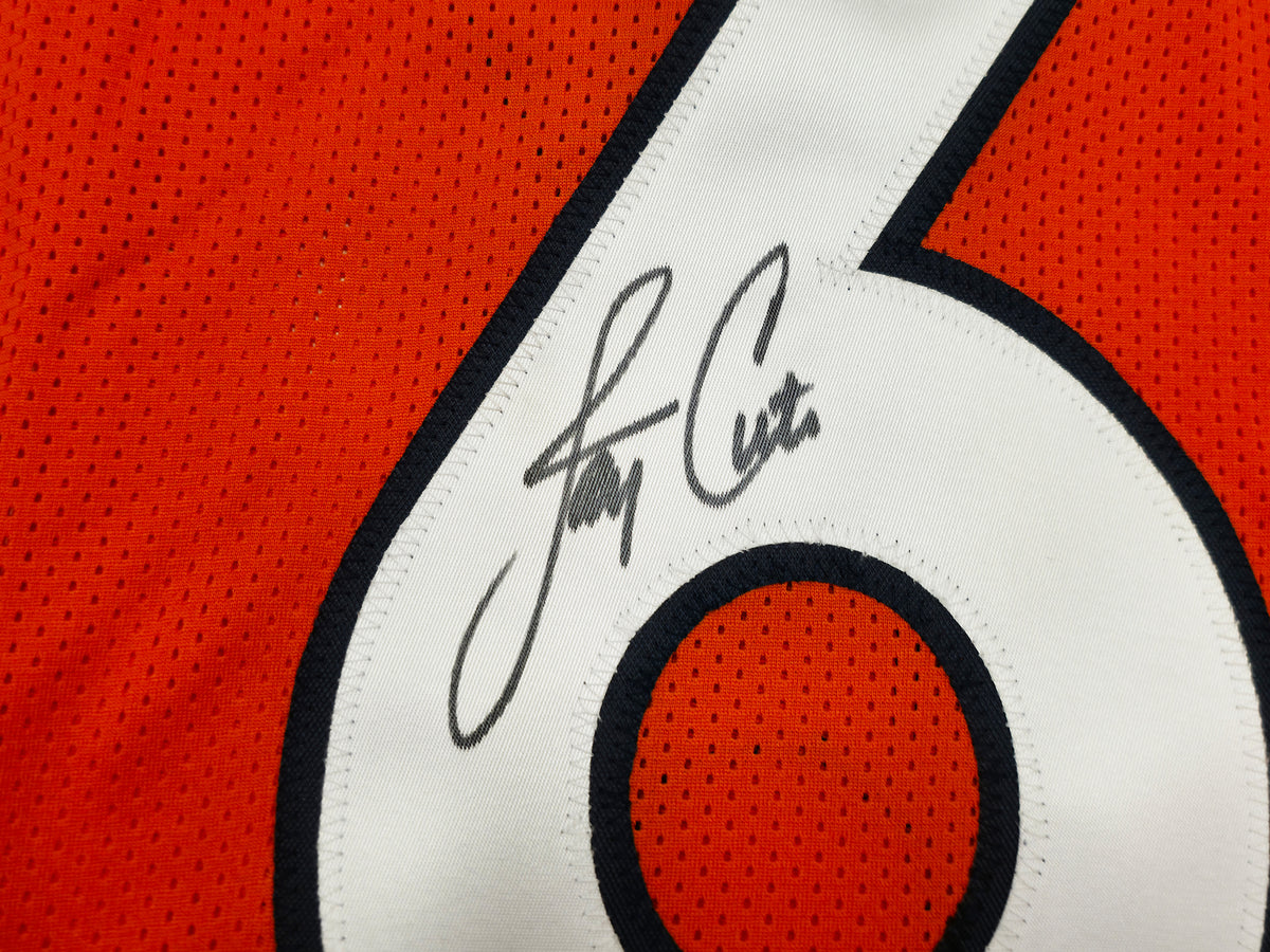 Chicago Bears Jay Cutler Autographed Orange Jersey Beckett BAS Witness Stock #268191