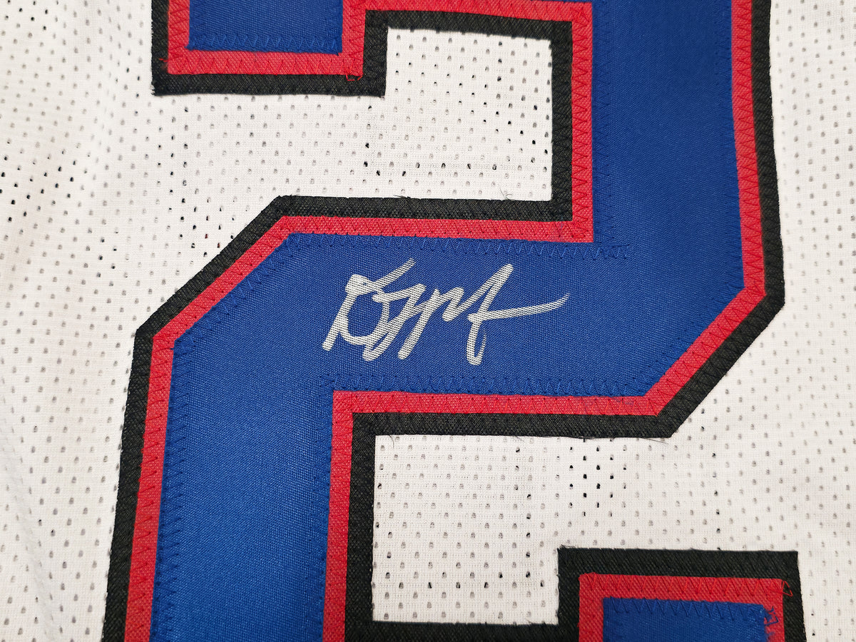 Buffalo Bills DJ Moore Autographed White Jersey Beckett BAS Witness Stock #268189
