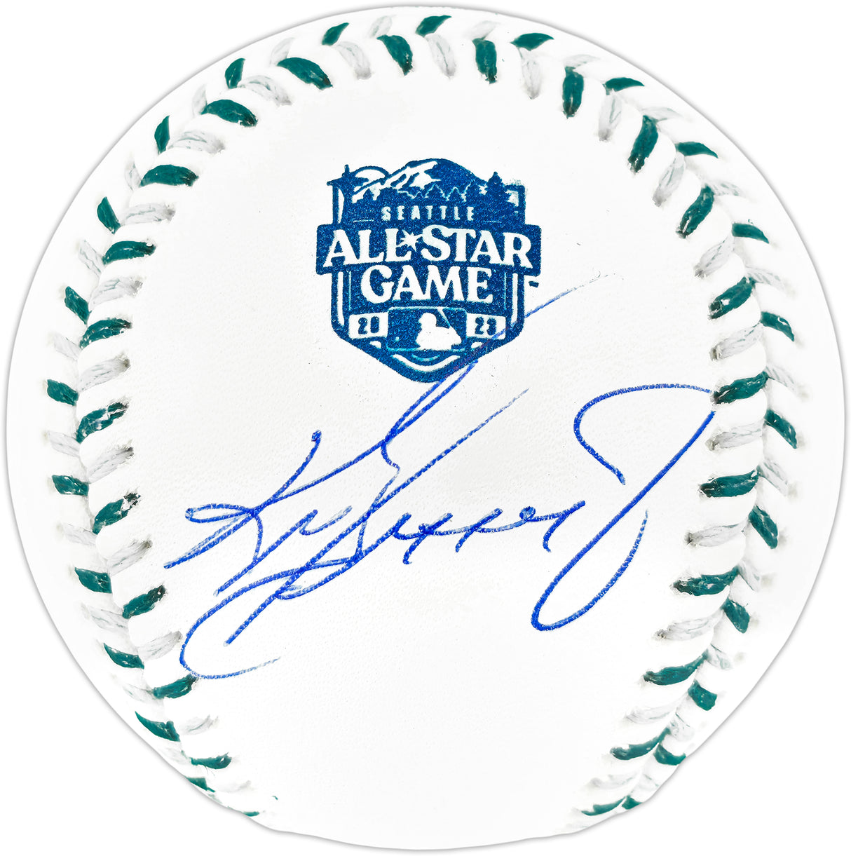 Ken Griffey Jr. Autographed Official 2023 All Star Game Logo Game Baseball Seattle Mariners Beckett BAS Witness Stock #253718