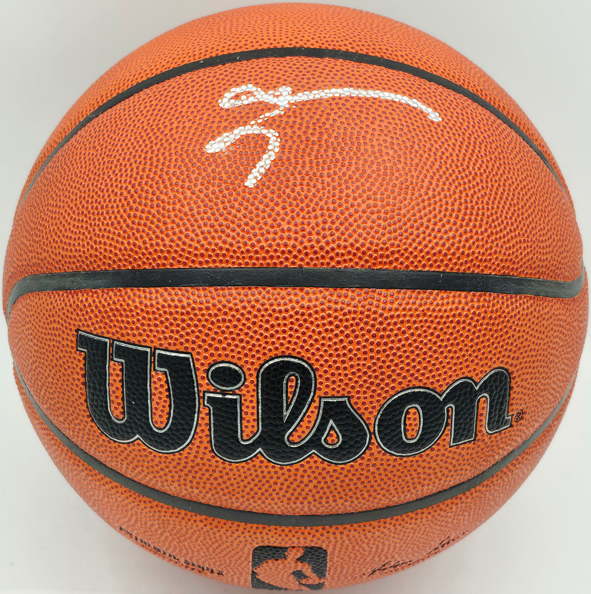 Allen Iverson Autographed Authentic Series Indoor/Outdoor Basketball Philadelphia 76ers Beckett BAS Witness Stock #253645