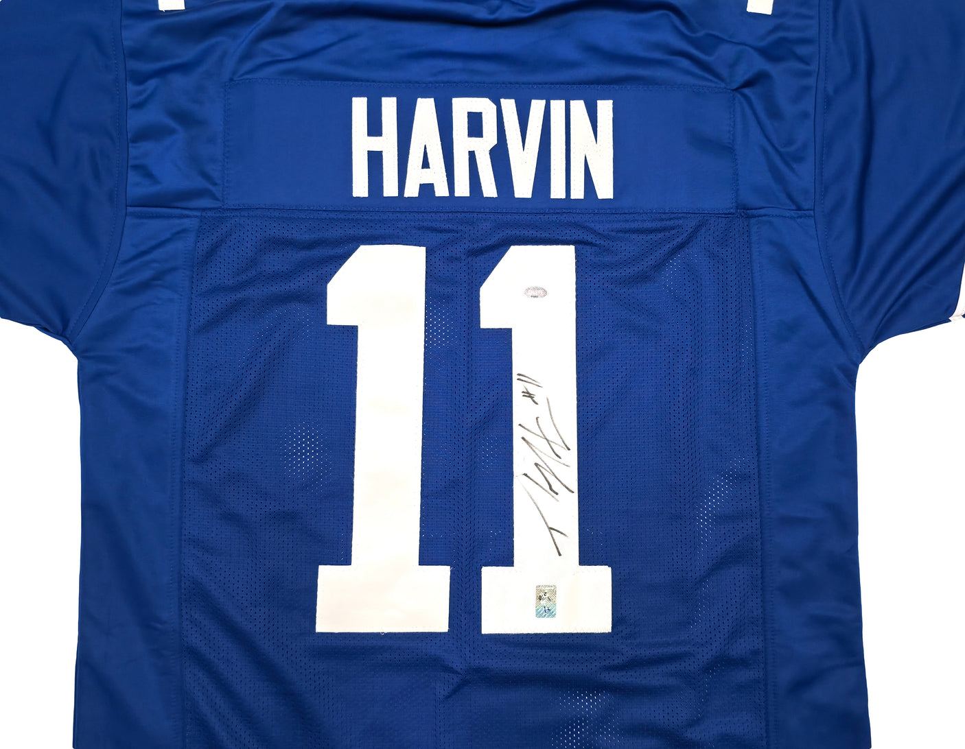 Seattle Seahawks Percy Harvin Autographed Blue Jersey "#11" MCS Holo Stock #253904