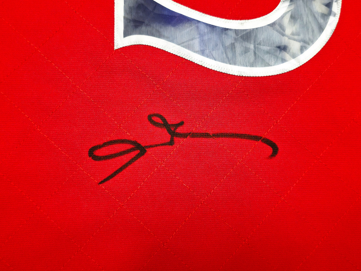 Philadelphia 76ers Allen Iverson Autographed Red Authentic Mitchell & Ness 1996-97 HWC Swingman Diamond NBA 75th Anniversary Jersey Size 2XL Beckett BAS Witness Stock #253627