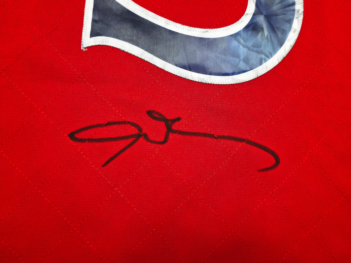 Philadelphia 76ers Allen Iverson Autographed Red Authentic Mitchell & Ness 1996-97 HWC Swingman Diamond NBA 75th Anniversary Jersey Size M Beckett BAS Witness Stock #253626