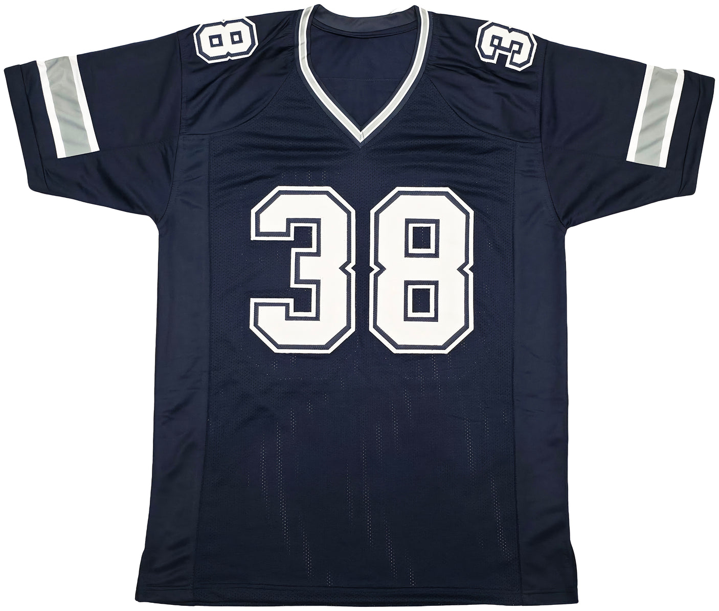 Dallas Cowboys Jeff Heath Autographed Blue Jersey Beckett BAS QR Stock #254161