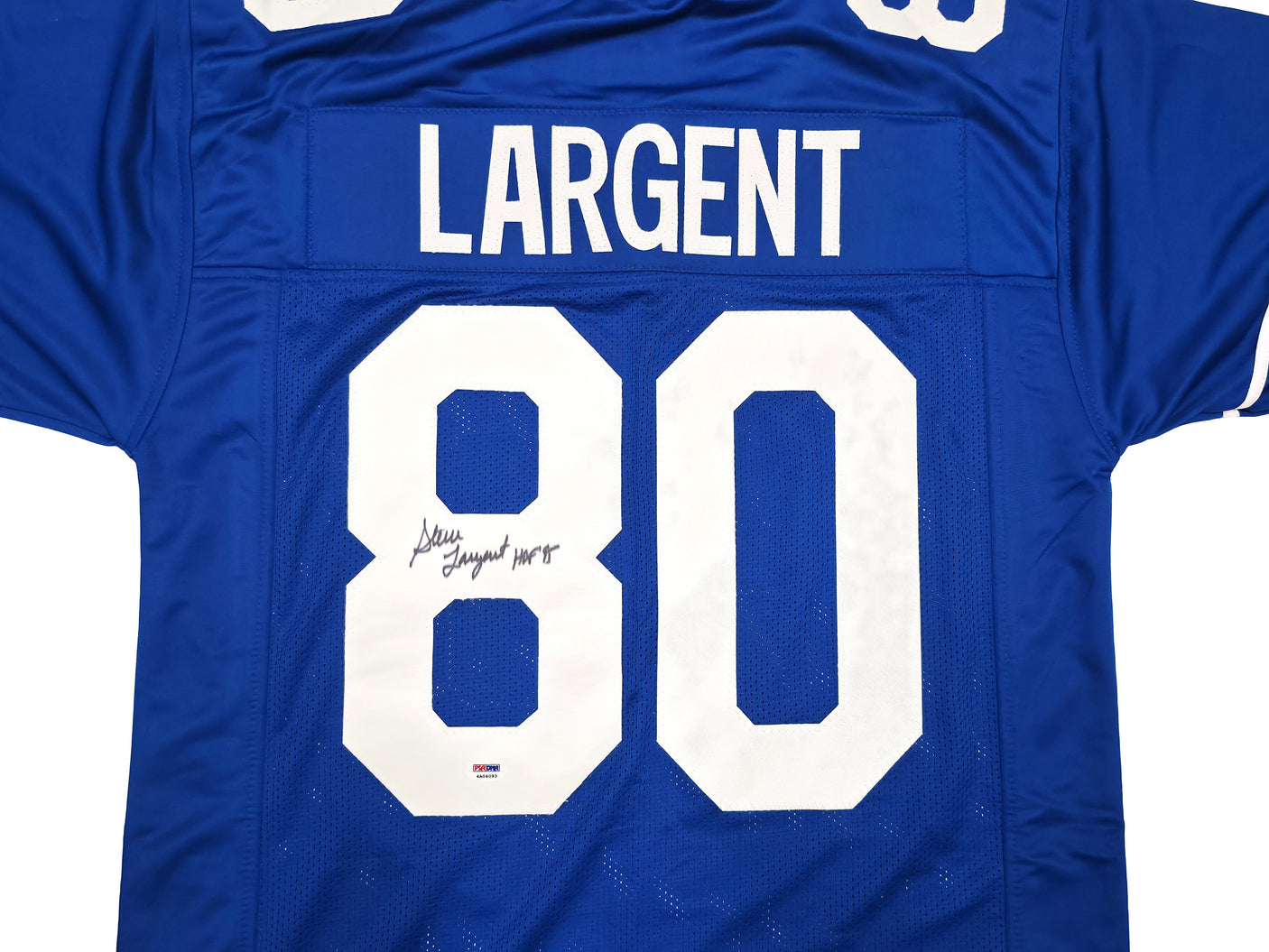 Seattle Seahawks Steve Largent Autographed Blue Jersey "HOF 95" PSA/DNA ITP Stock #253906