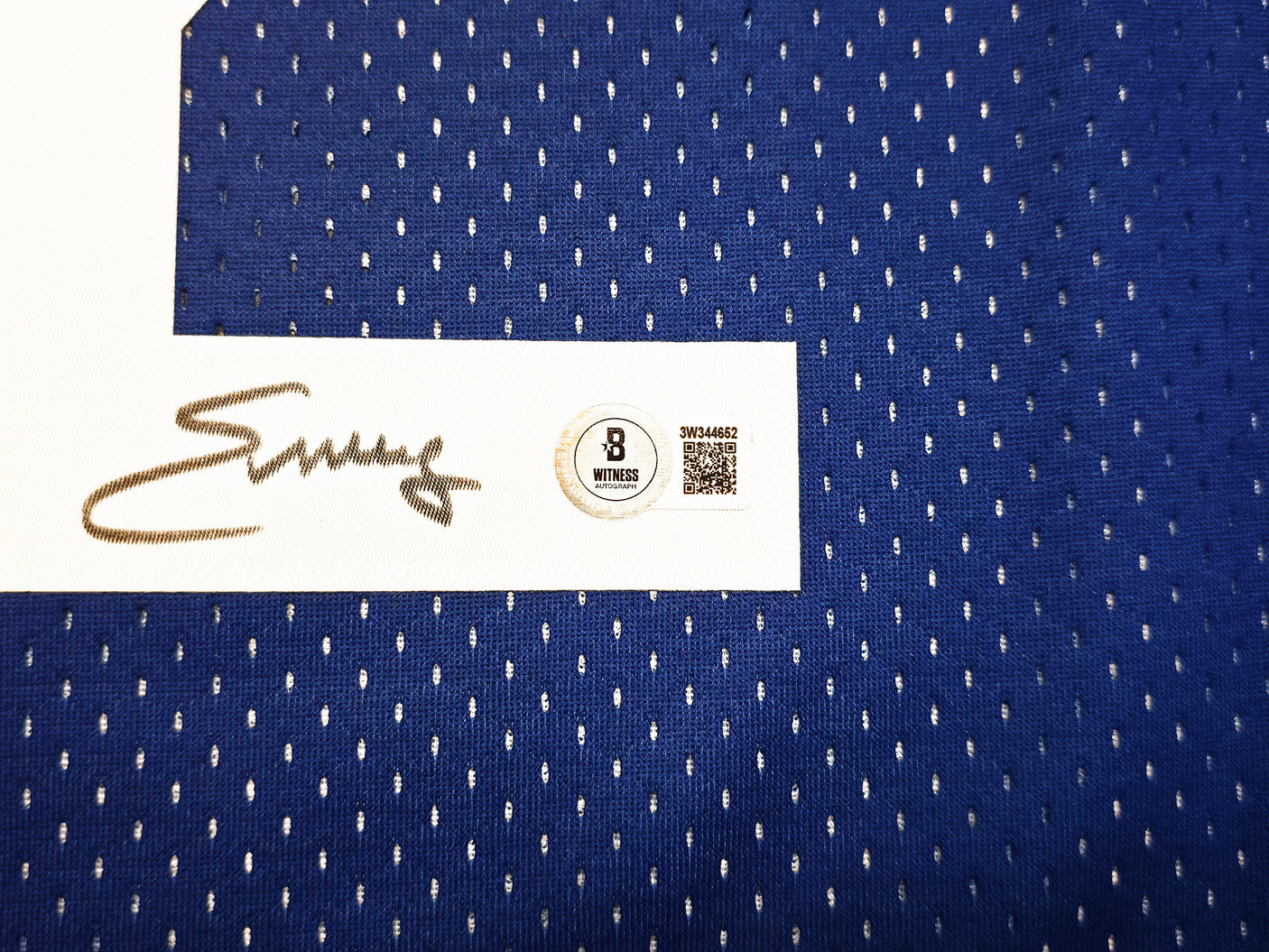 New York Nets Julius "Dr. J" Erving Autographed Red & Blue Authentic Mitchell & Ness 1973-74 HWC Swingman Jersey Size L Beckett BAS Witness Stock #253701