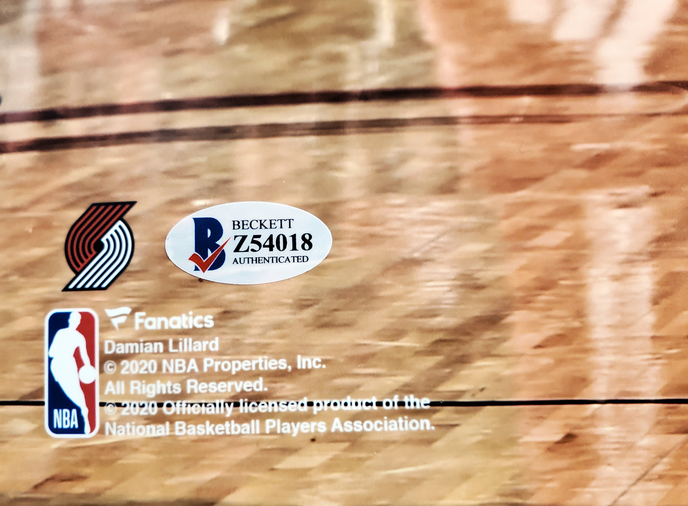 Damian Lillard Autographed Framed 16x20 Photo Portland Trail Blazers Beckett BAS Stock #254235