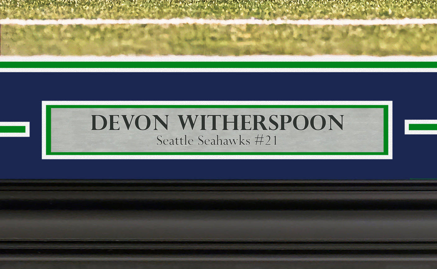 Devon Witherspoon Autographed Framed 16x20 Photo Seattle Seahawks Sack MCS Holo Stock #254237