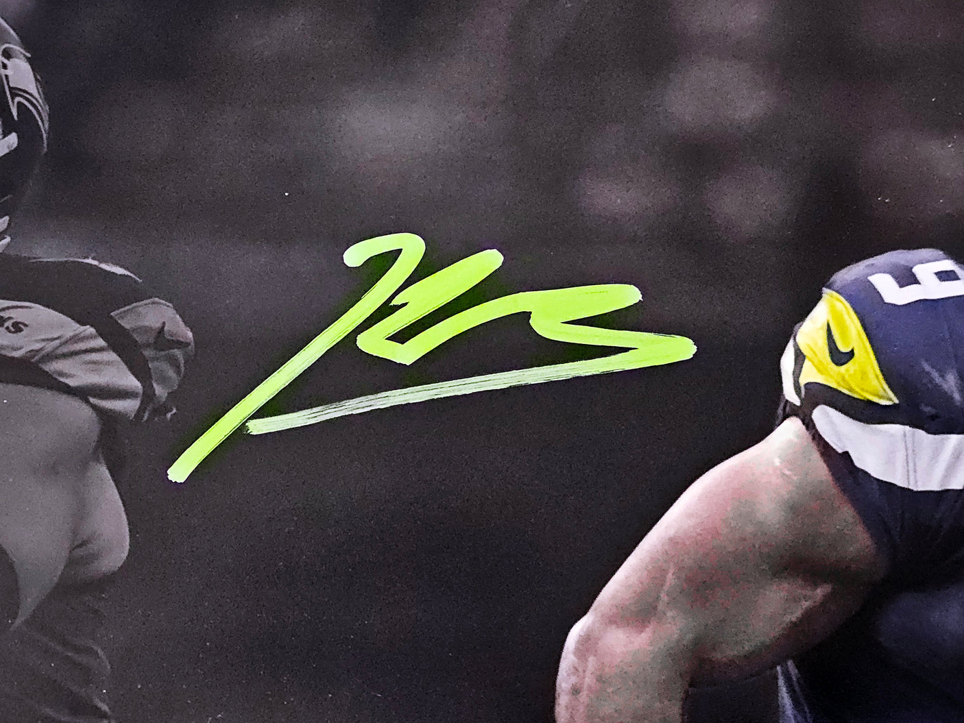 Kenneth Walker III Autographed Framed 16x20 Photo Seattle Seahawks Spotlight Beckett BAS Witness Stock #254248