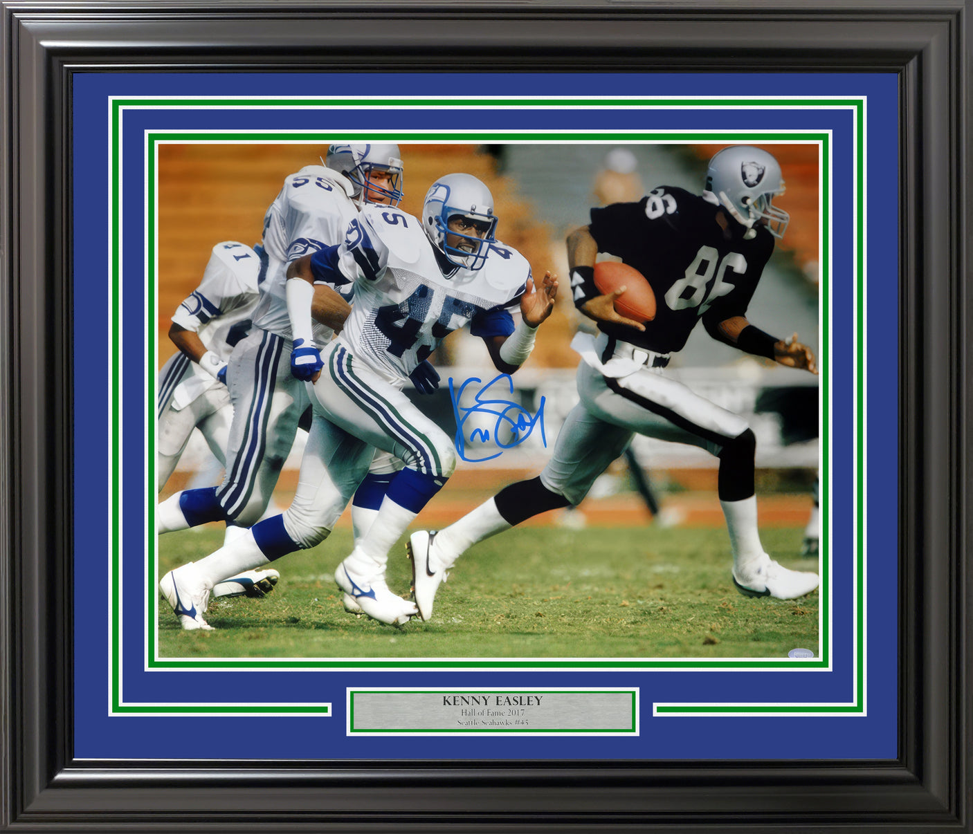 Kenny Easley Autographed Framed 16x20 Photo Seattle Seahawks MCS Holo Stock #254249