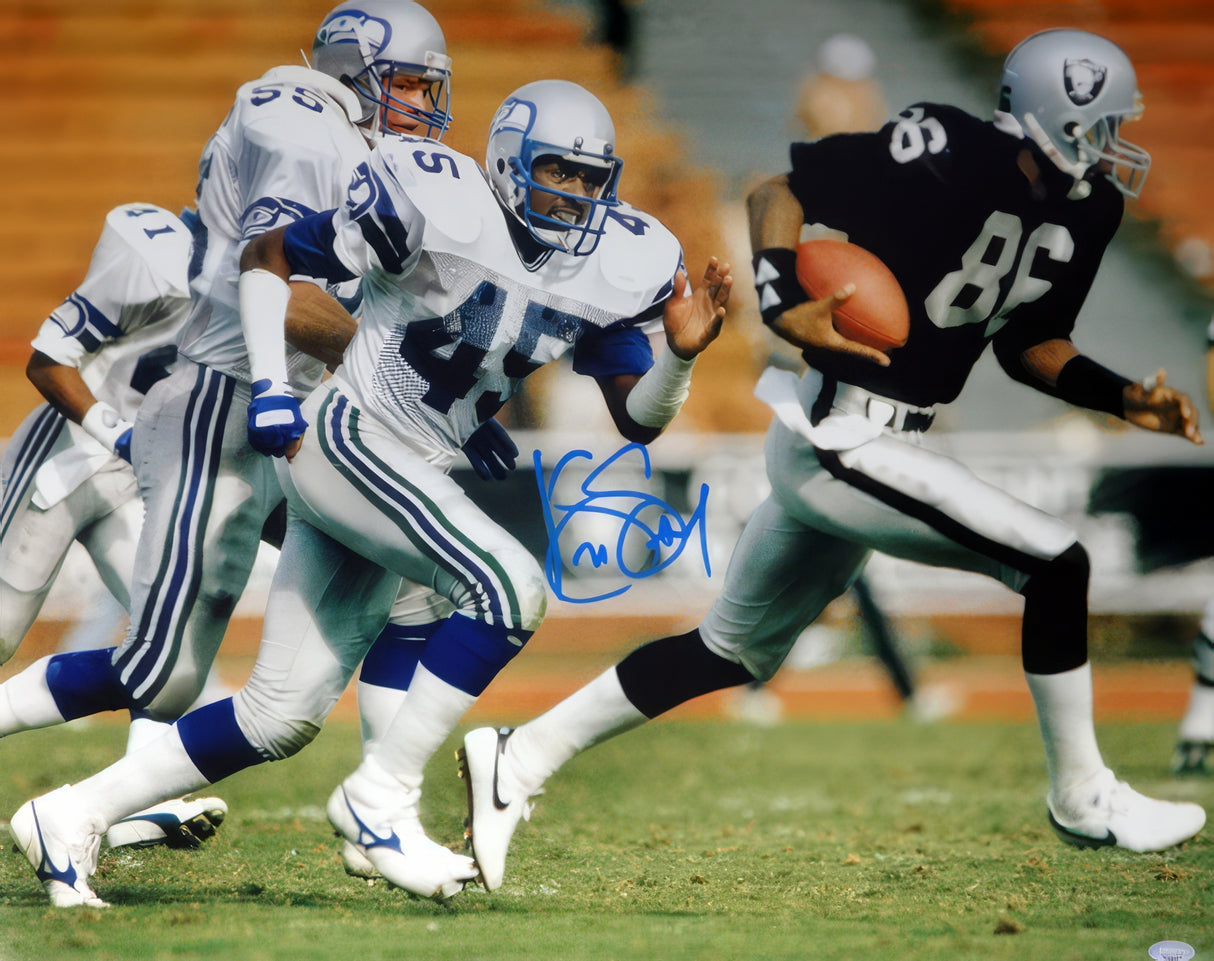 Kenny Easley Autographed Framed 16x20 Photo Seattle Seahawks MCS Holo Stock #254249