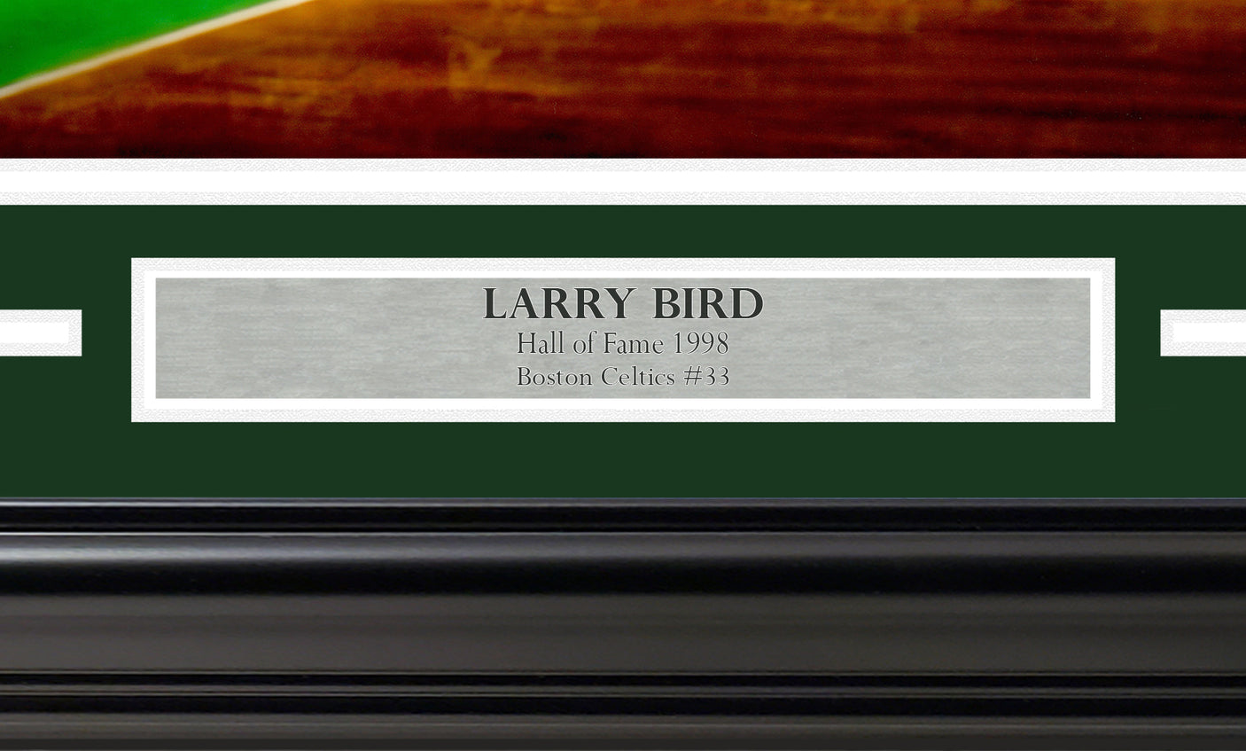 Larry Bird Autographed Framed 16x20 Photo Boston Celtics Beckett BAS Witness Stock #254250