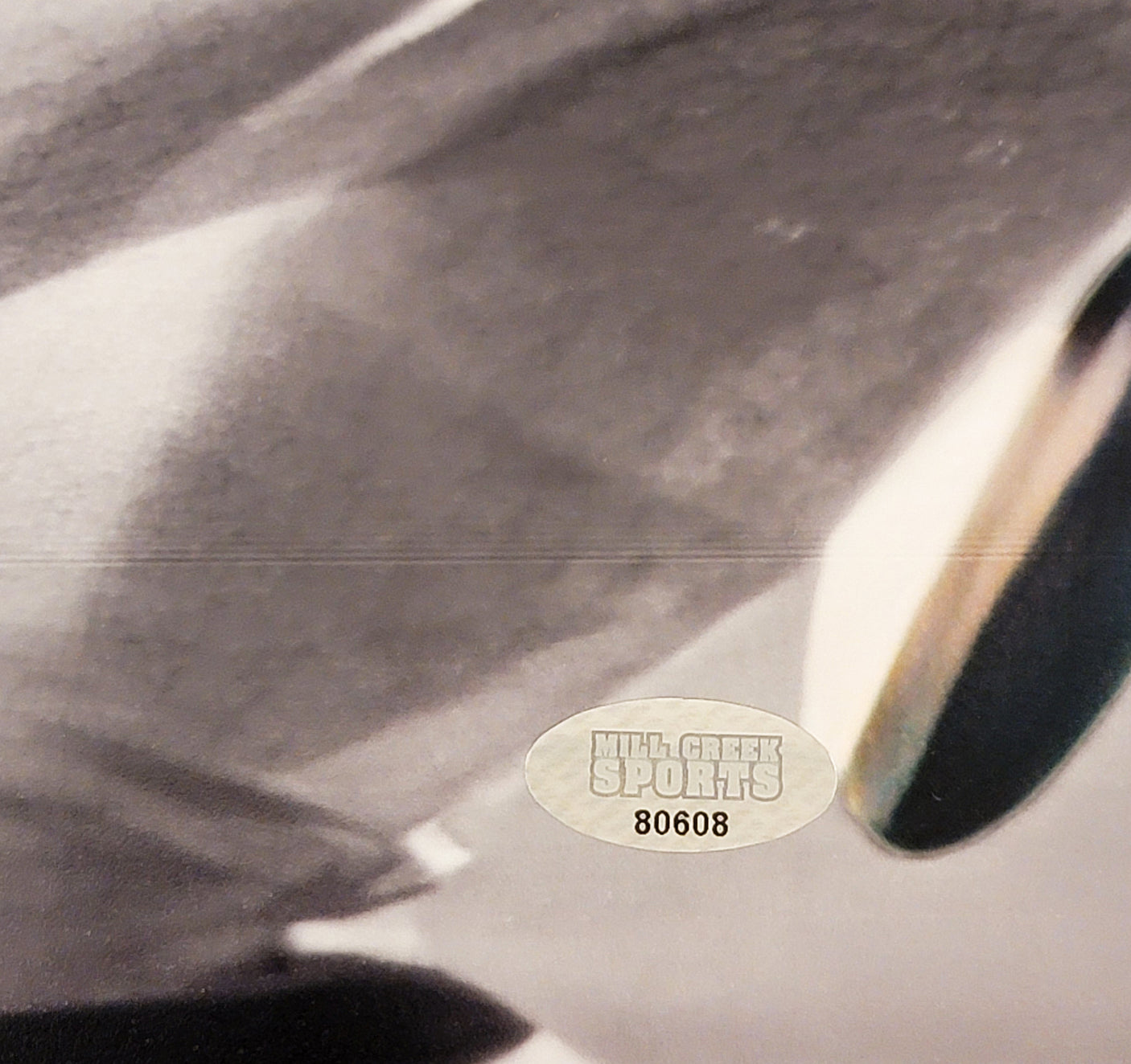 Steve Largent Autographed Framed 16x20 Photo Seattle Seahawks Tackle Fumble Hit vs. Mike Harden "HOF 95" MCS Holo Stock #254260