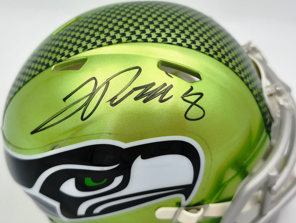 Jadarian Price Autographed Seattle Seahawks Flash Green Speed Mini Helmet Beckett BAS Witness Stock #268032
