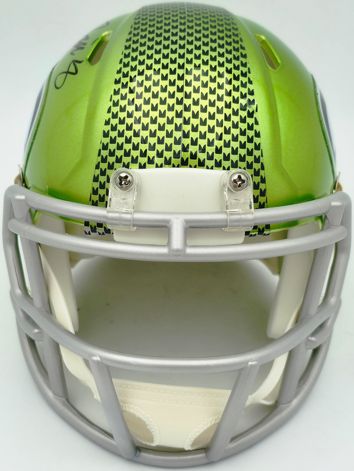 Jadarian Price Autographed Seattle Seahawks Flash Green Speed Mini Helmet Beckett BAS Witness Stock #268032