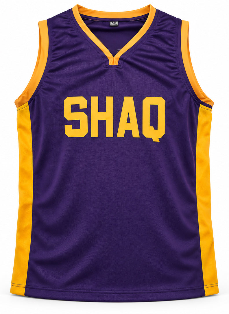 Los Angeles Lakers Shaquille O'Neal Autographed Purple Jersey Beckett BAS Witness Stock #267984