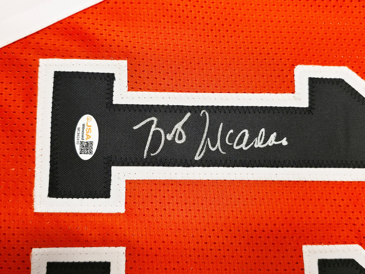 Buffalo Braves Bob McAdoo Autographed Orange Jersey JSA Witness Stock #268048