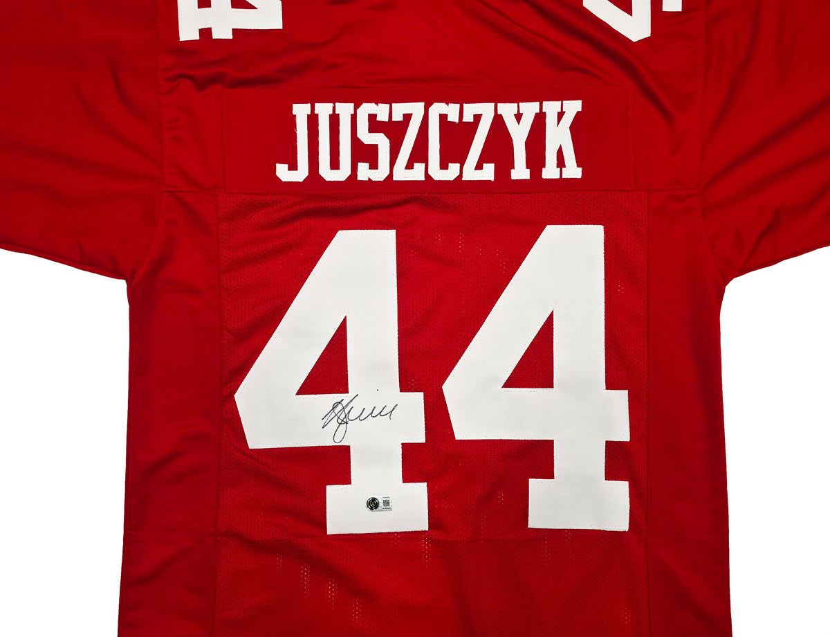 San Francisco 49ers Kyle Juszczyk Autographed Red Jersey Beckett BAS Witness Stock #268111