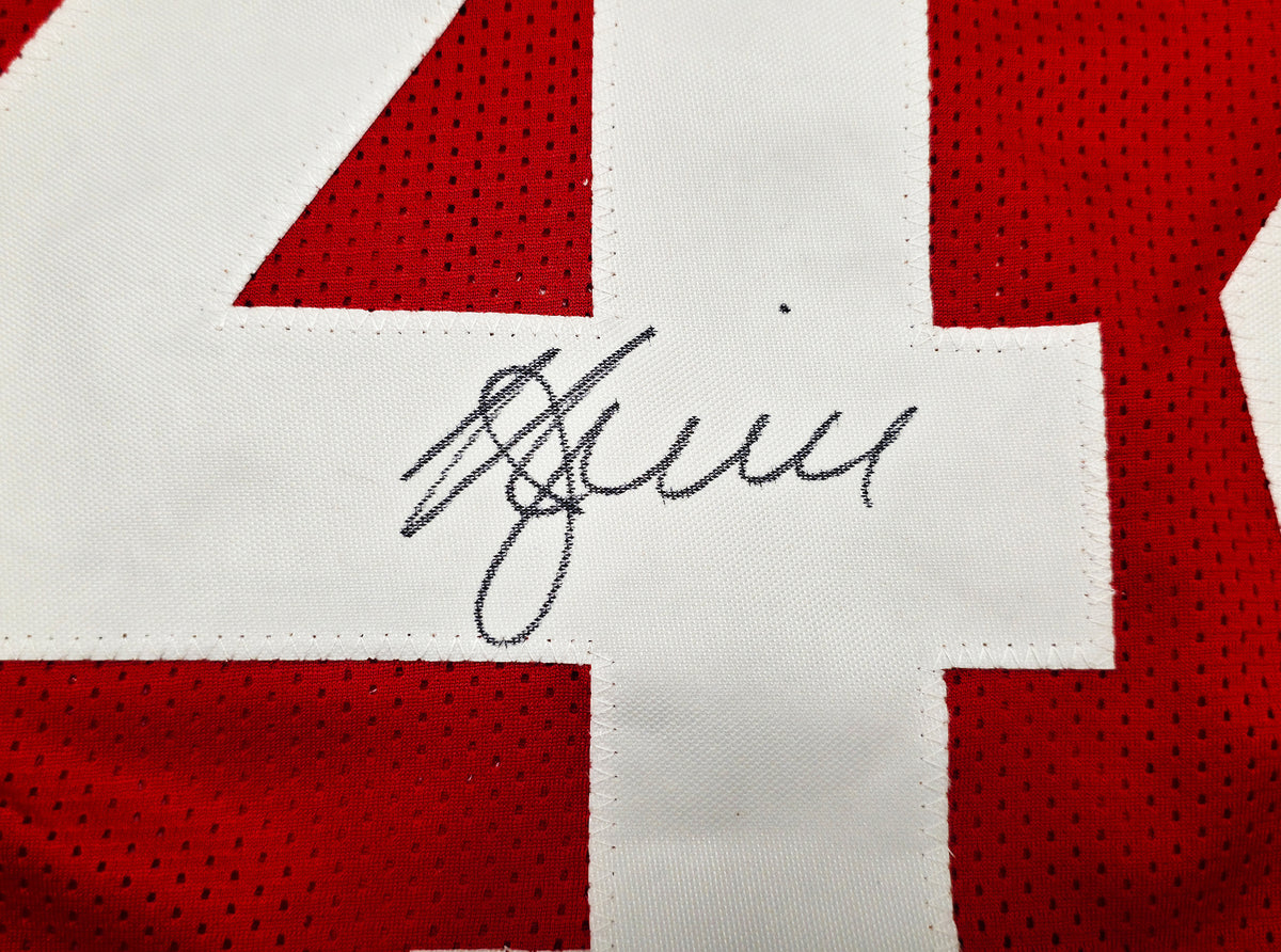 San Francisco 49ers Kyle Juszczyk Autographed Red Jersey Beckett BAS Witness Stock #268111