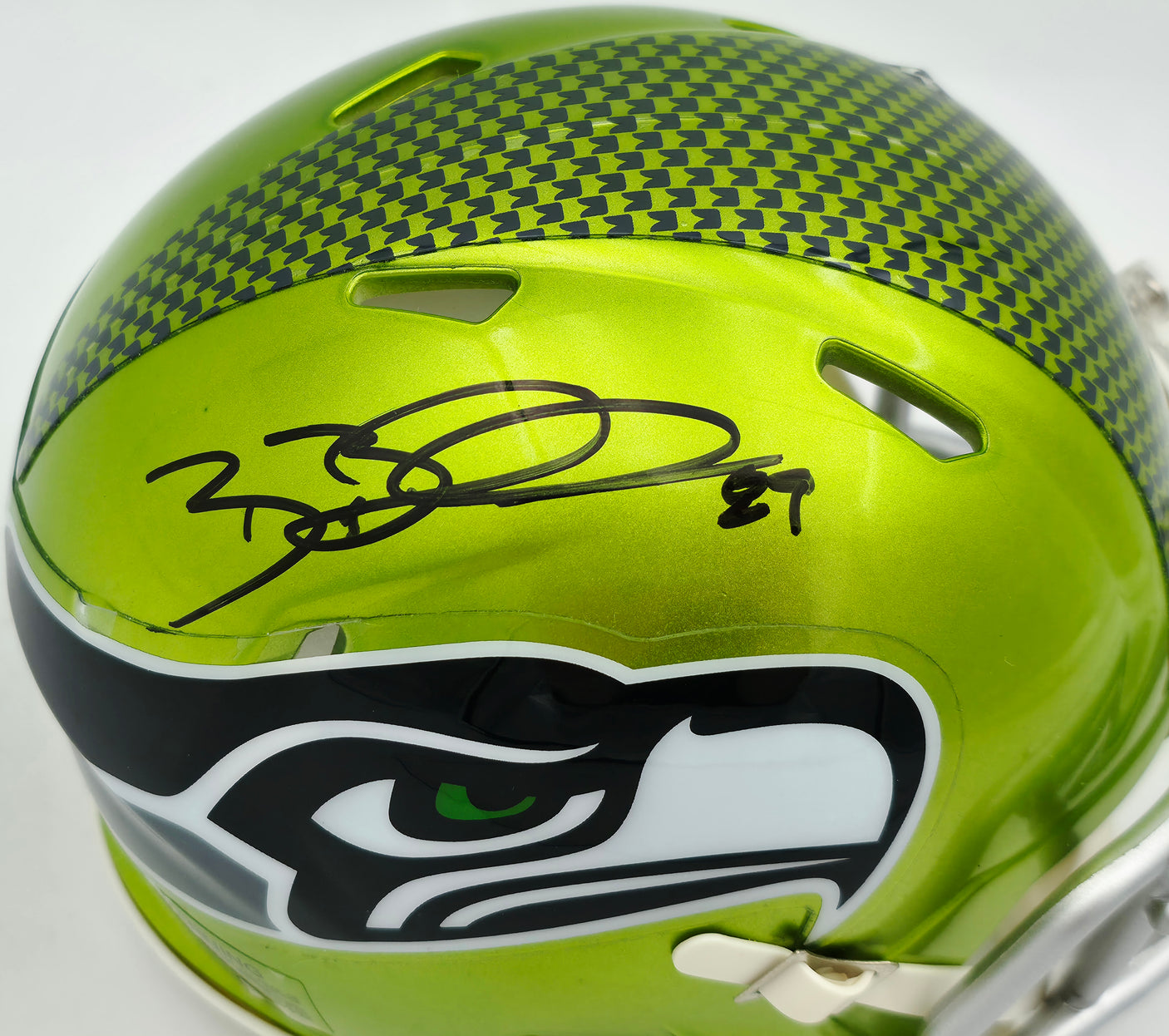 Brian Blades Autographed Seattle Seahawks Flash Green Speed Mini Helmet MCS Holo Stock #253614