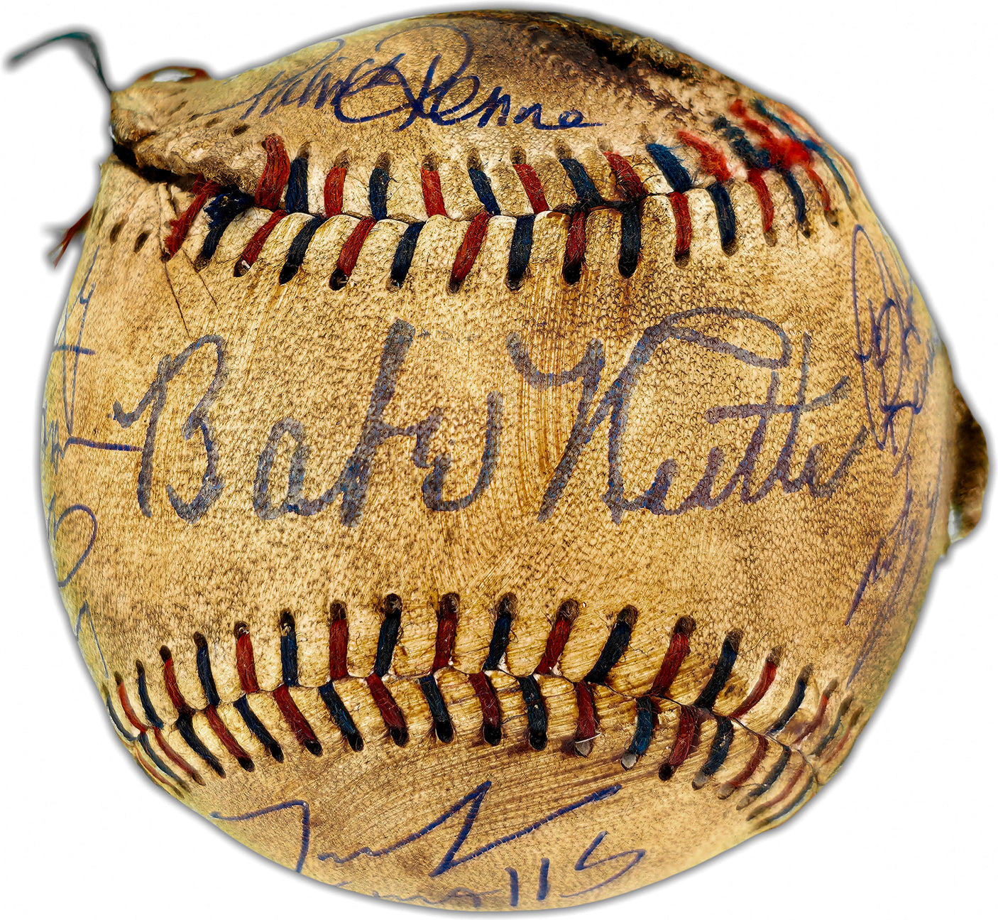 The Sandlot Cast Autographed Official Rawlings Licensed Replica Baseball With 7 Signatures Beckett BAS Witness Stock #253585