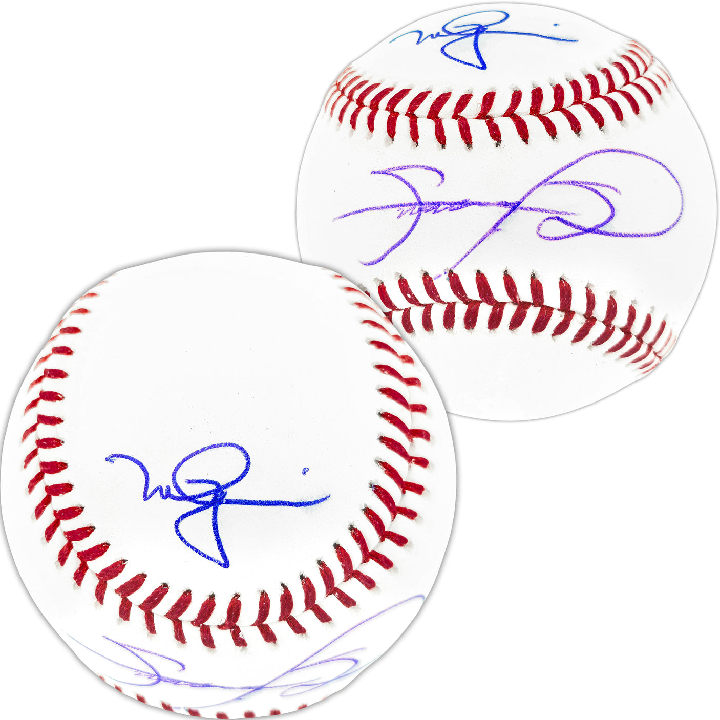 Sammy Sosa & Mark McGwire Autographed Official MLB Baseball Chicago Cubs, St. Louis Cardinals Beckett BAS Witness Stock #253599