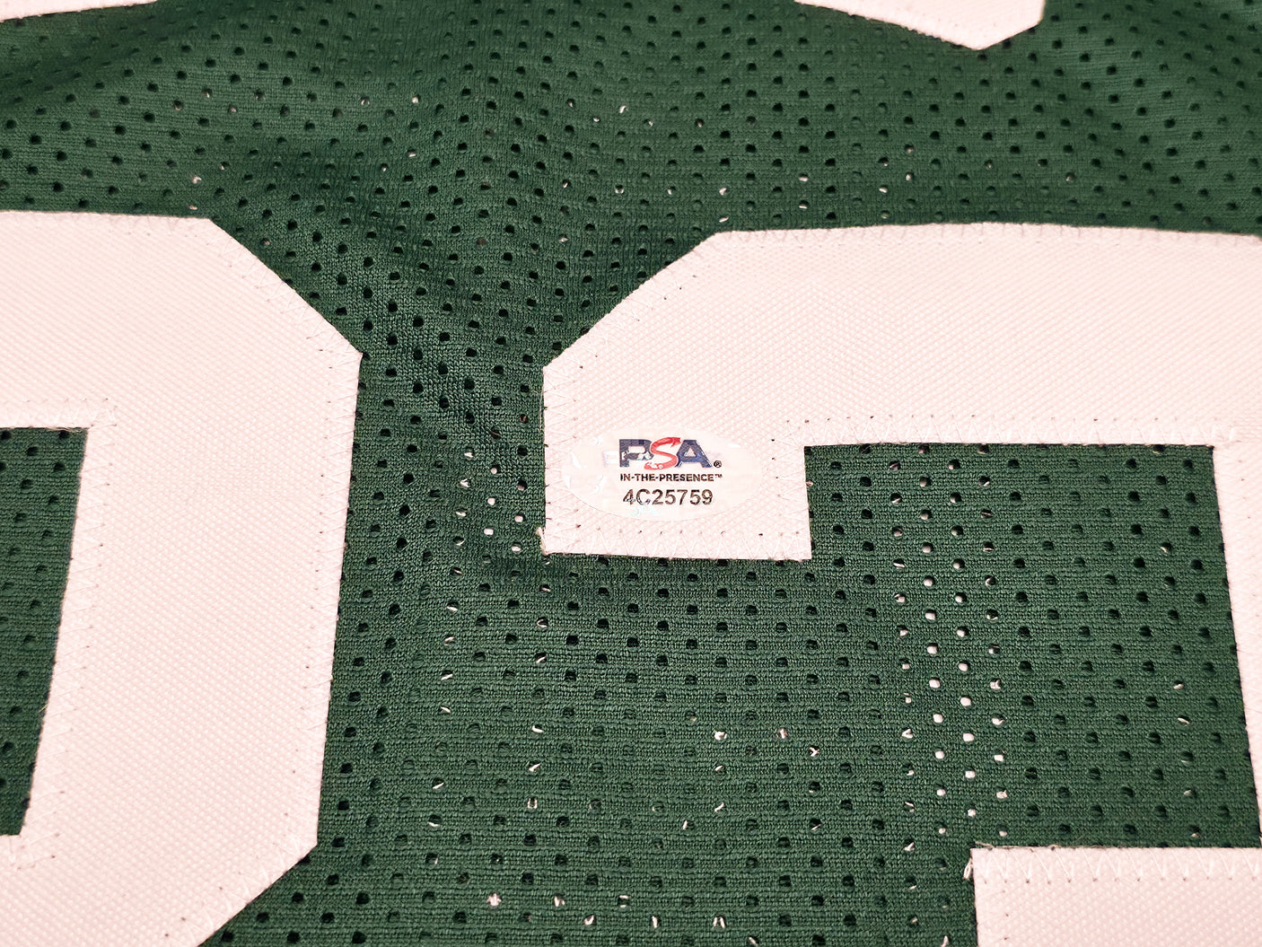 Boston Celtics Larry Bird Autographed Green Jersey PSA/DNA ITP Stock #253569