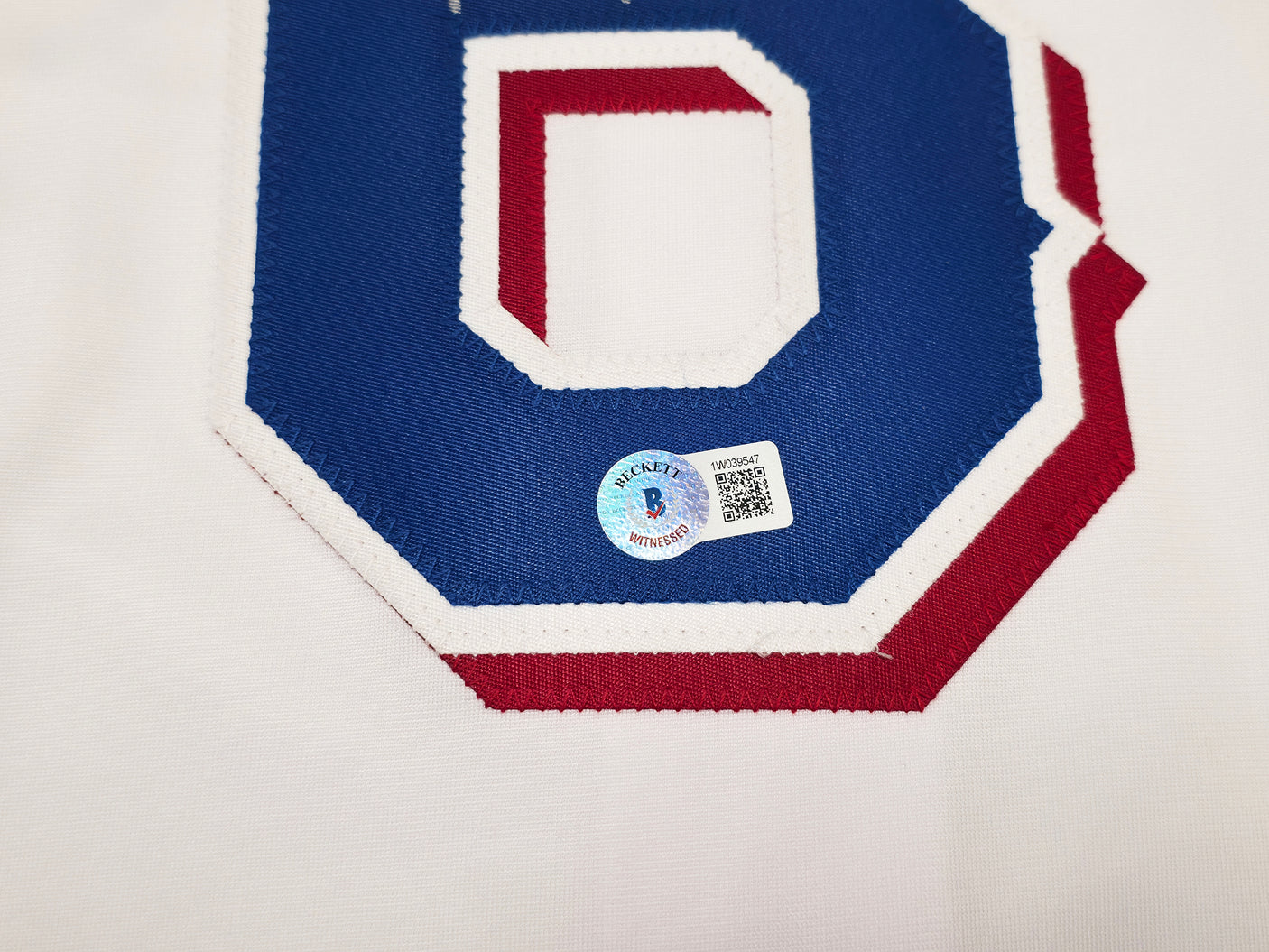 Texas Rangers Josh Jung Autographed White Jersey Beckett BAS Witness Stock #253565