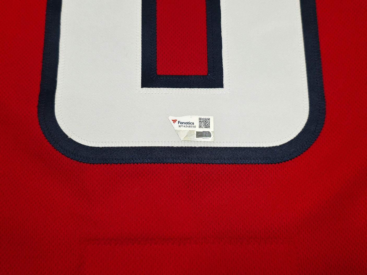 Washington Capitals Alex Ovechkin Autographed Red Fanatics Premium Sweater Jersey Size 54 "895G 4.6.25" Fanatics Holo Stock #253594