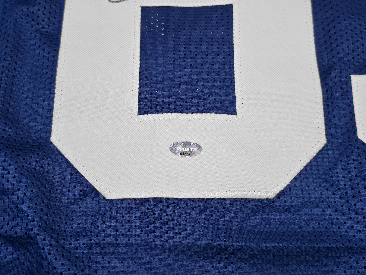 Seattle Seahawks Brian Blades Autographed Throwback Blue Jersey MCS Holo Stock #253617