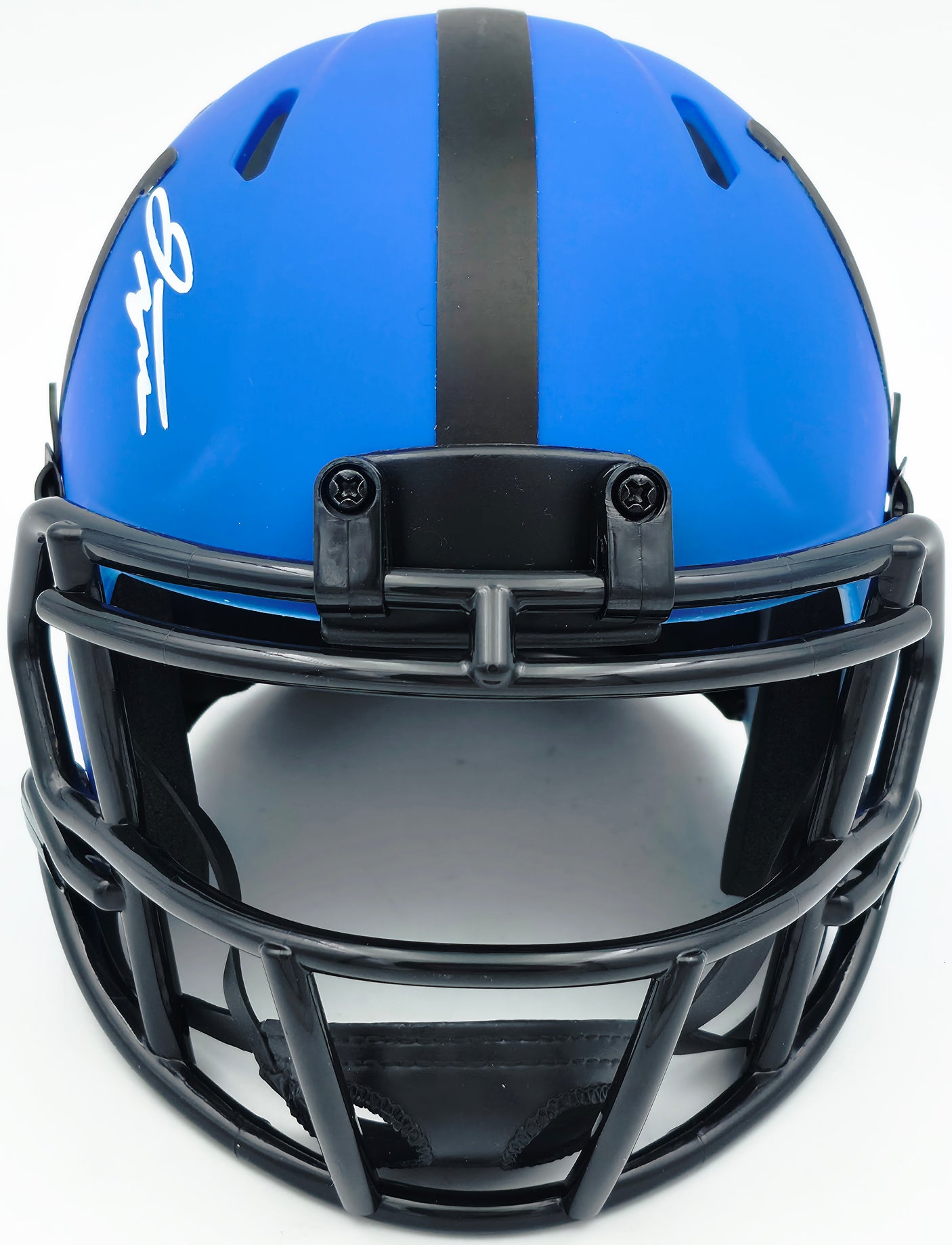 Jonathan Taylor Autographed Indianapolis Colts Rave Blue Speed Mini Helmet Beckett BAS Witness Stock #254433