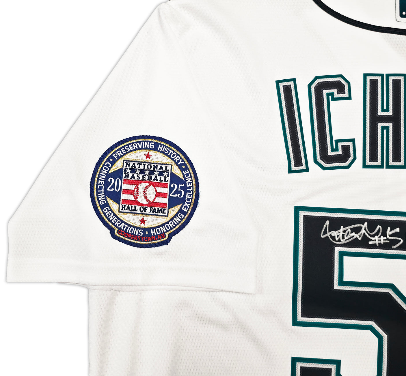 Seattle Mariners Ichiro Suzuki Autographed White Nike Jersey Size L "#51" IS Holo & Beckett BAS Witness Stock #254343