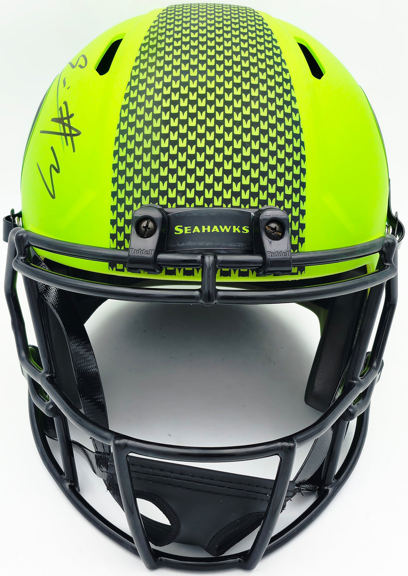 Nick Emmanwori Autographed Seattle Seahawks Rave Green Full Size Speed Replica Helmet Beckett BAS Witness Stock #256021