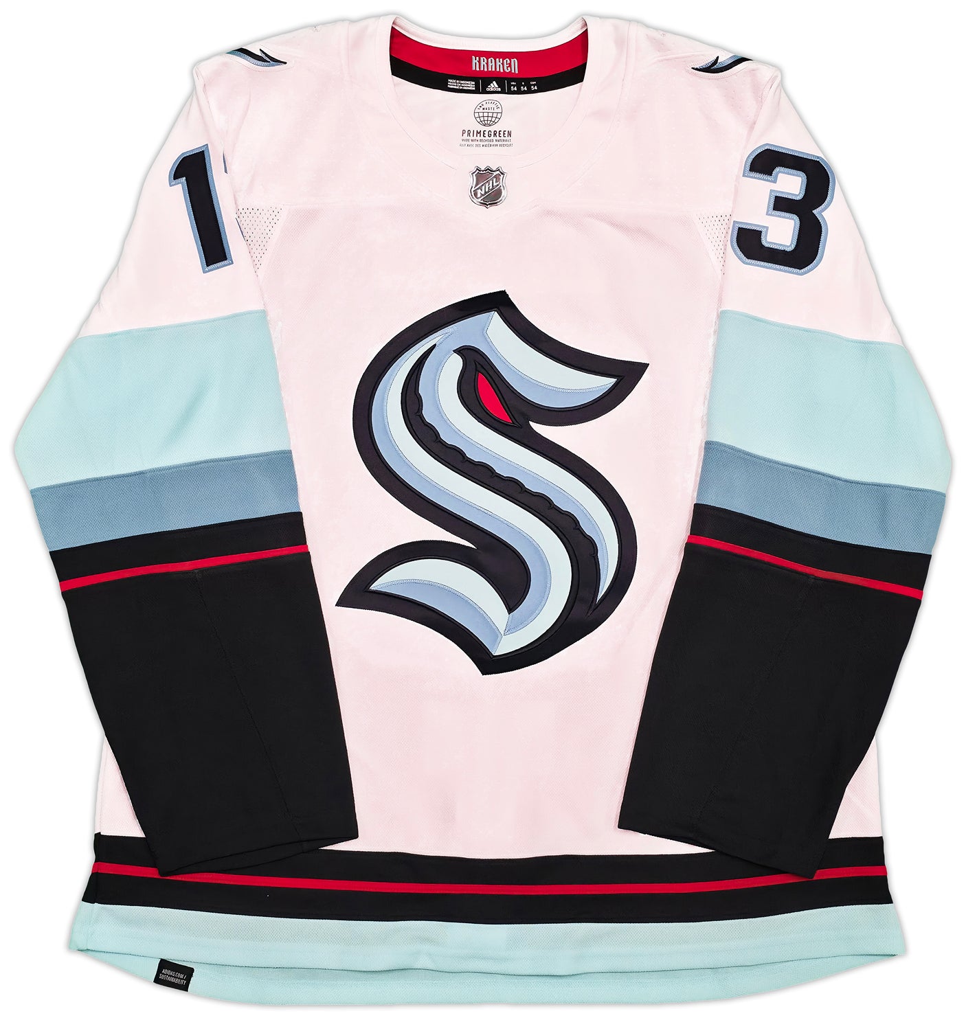 Seattle Kraken Brandon Tanev Autographed White Adidas Authentic Primegreen Jersey Size 54 Fanatics Holo Stock #254454