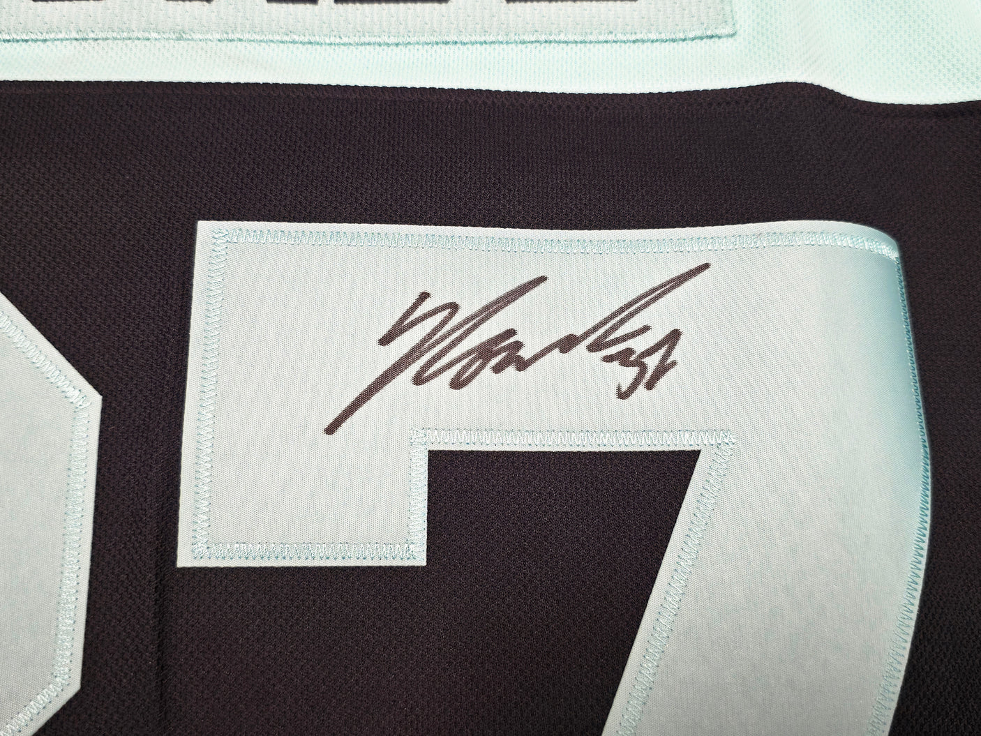 Seattle Kraken Yanni Gourde Autographed Blue & Green Adidas Authentic Primegreen Reverse Retro Jersey Size 54 Fanatics Holo Stock #254448