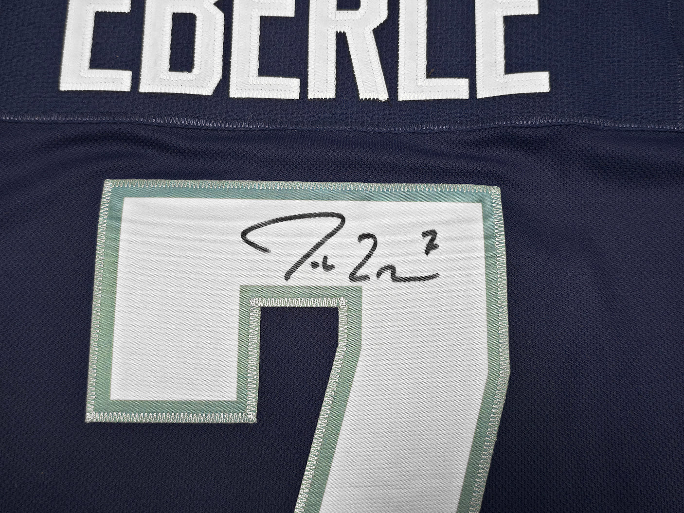 Seattle Kraken Jordan Eberle Autographed Blue Adidas Authentic 2022 All Star Game Jersey Size 54 Fanatics Holo Stock #254447