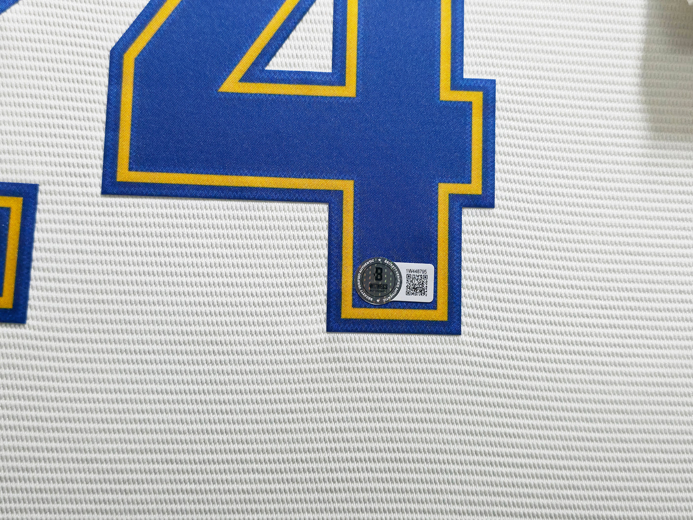 Seattle Mariners Ken Griffey Jr. Autographed Framed Cream Nike Jersey Beckett BAS Witness Stock #256422