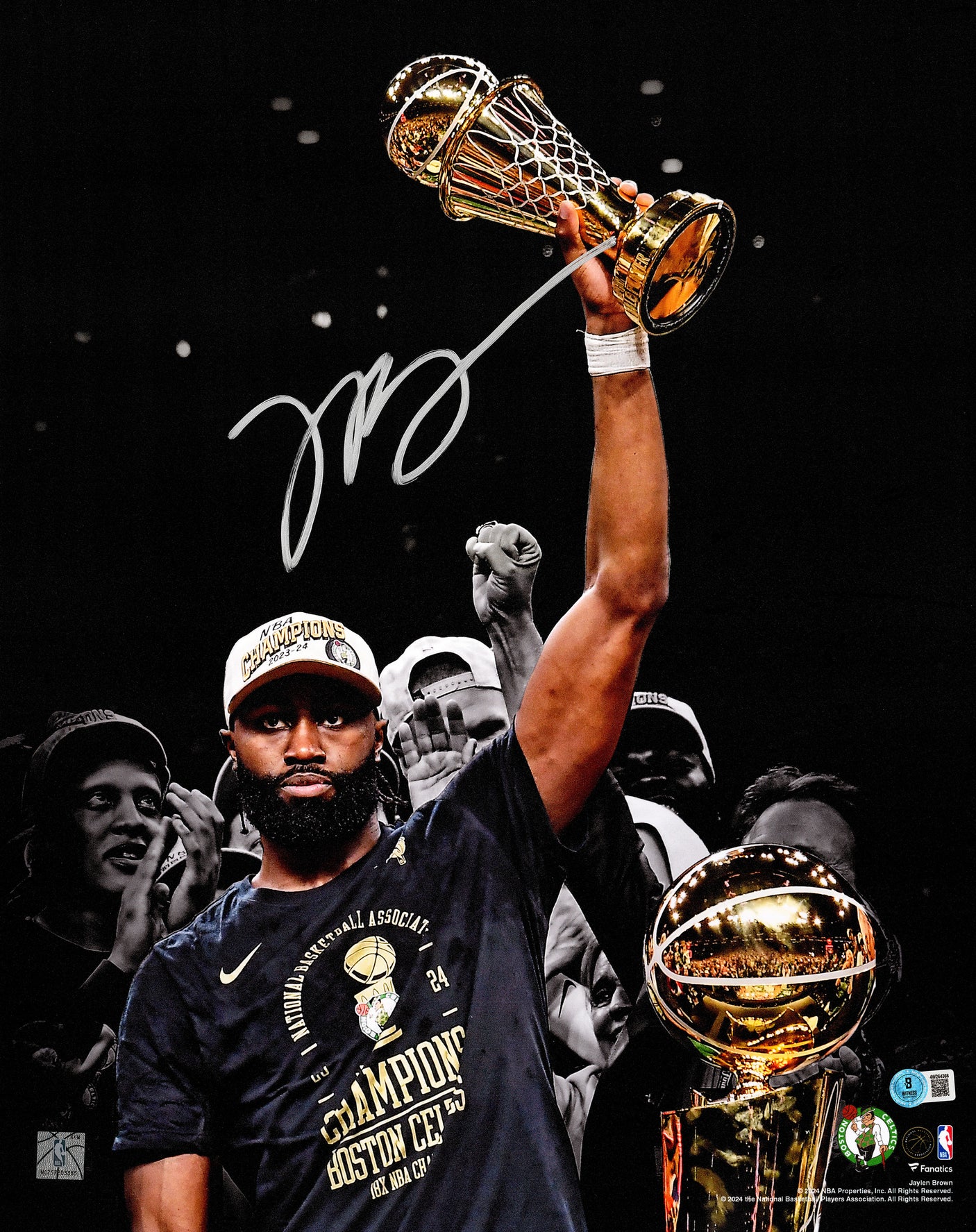 Jaylen Brown Autographed 16x20 Photo Boston Celtics Beckett BAS Witness Stock #256816