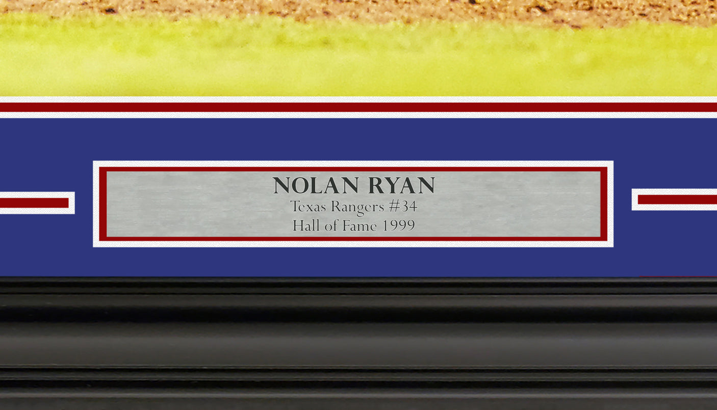 Nolan Ryan Autographed Framed 16x20 Photo Texas Rangers PSA/DNA ITP Stock #256671