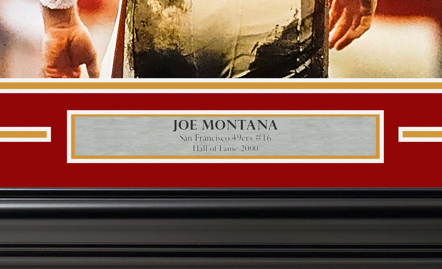 Joe Montana Autographed Framed 16x20 Photo San Francisco 49ers Beckett BAS QR Stock #256675