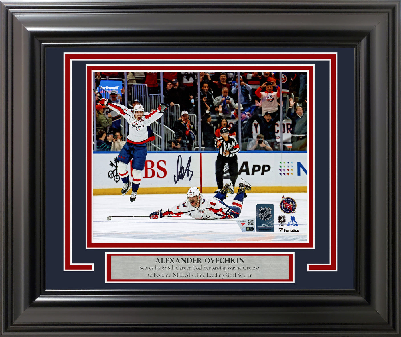 Alex Ovechkin Autographed Framed 8x10 Photo Washington Capitals Fanatics Holo Stock #256681
