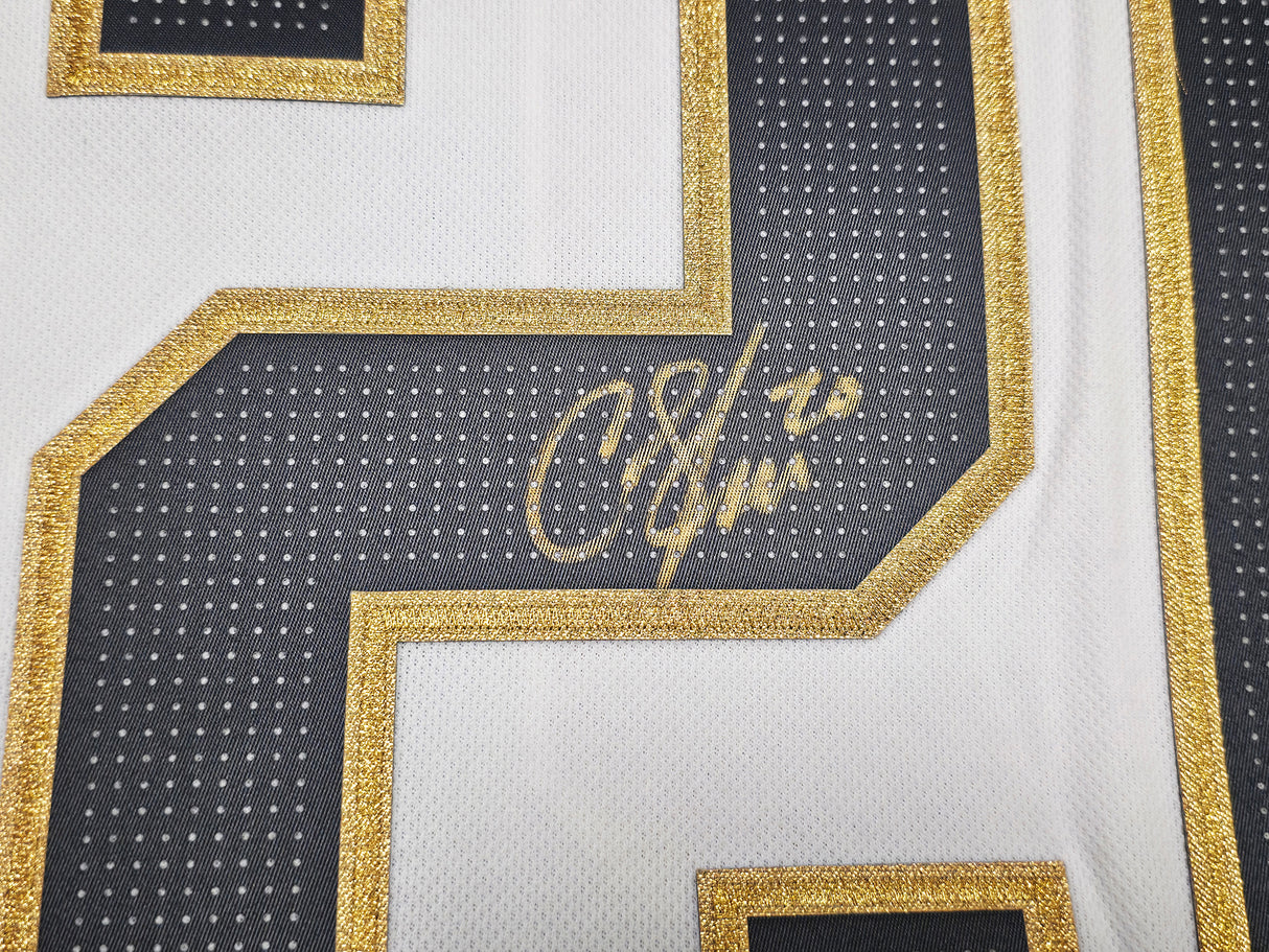Las Vegas Golden Knights Chandler Stephenson Autographed White Adidas Authentic Climalite 2023 Stanley Cup Jersey Size 56 Fanatics Holo Stock #256997
