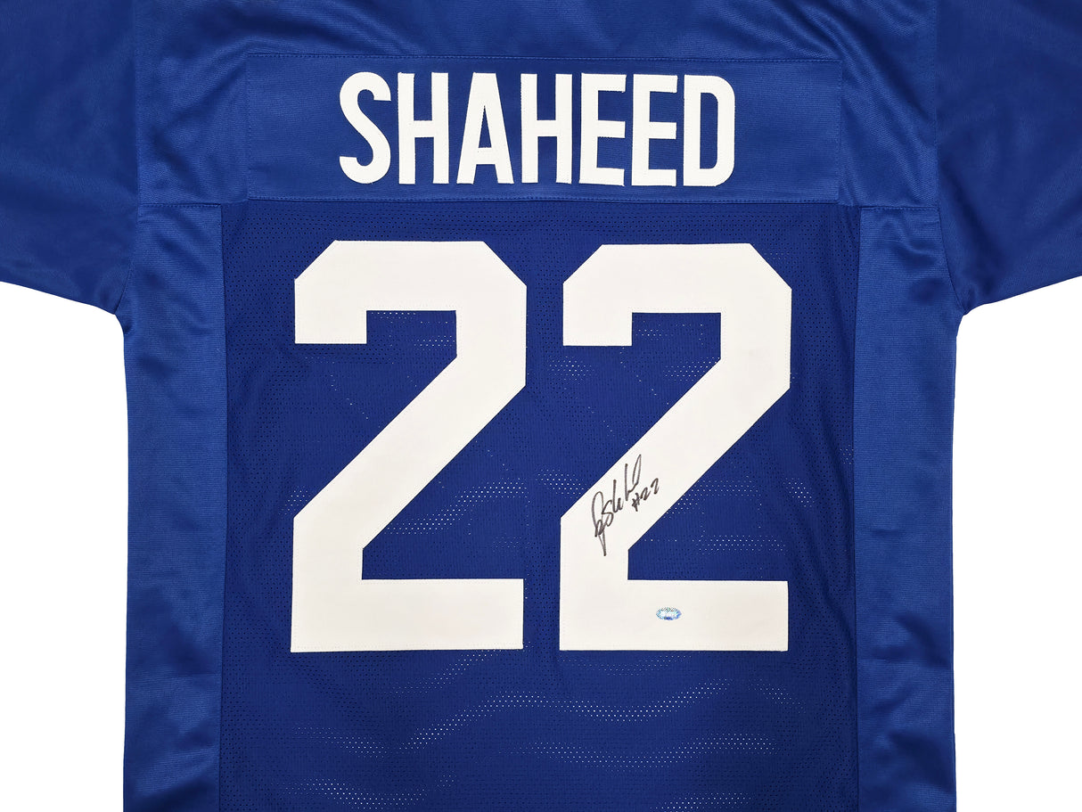 Seattle Seahawks Rashid Shaheed Autographed Blue Jersey MCS Holo Stock #258200
