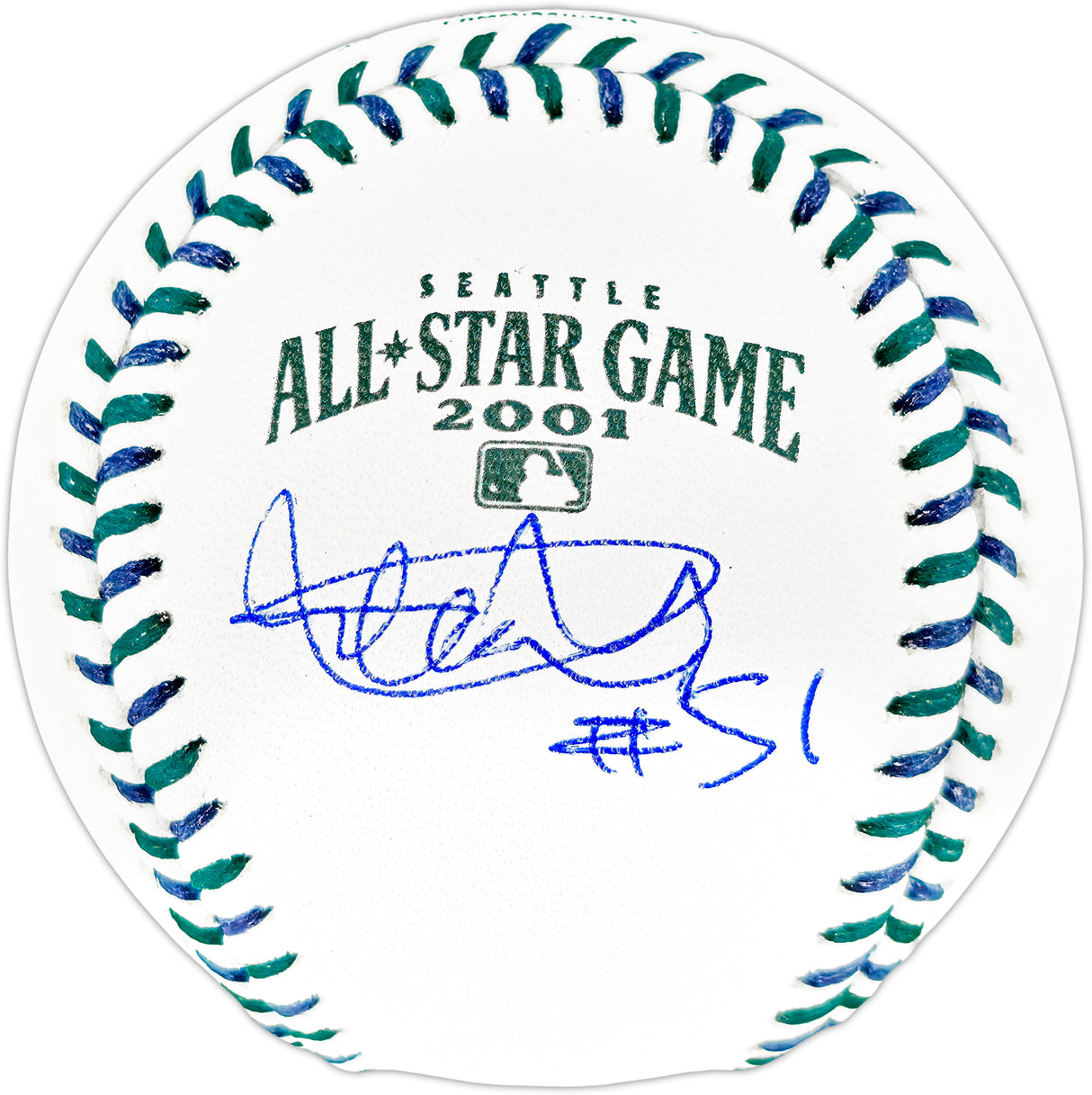 Ichiro Suzuki Autographed Official 2001 All Star Game Baseball Seattle Mariners "#51" IS Holo & Beckett BAS Witness Stock #256832